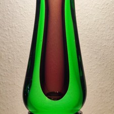 Große Muranoglas Zipfelvase