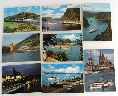 Schiffsfoto rhein schiffe - 8x,