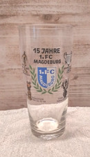 Alt Bierglas  15 Jahre 1 FC Magdeburg Europa-Pokalsieger -Fußball  Meister DDR