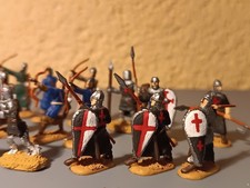 Figuren 1:72 Kreuzritter und Fussvolk  Top Bemalt B