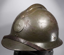 WWII - Frankreich Adrian Stahlhelm Infanterie komplett - 2.Weltkrieg