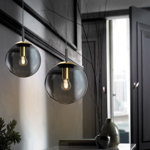 Pendelleuchte rauchglas - ,
