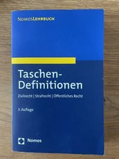 Taschendefinitionen Nomos 3. Auflage | Zivilrecht, Strafrecht, Öff.Recht