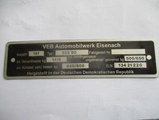 GDR VEB Eisenach Wartburg