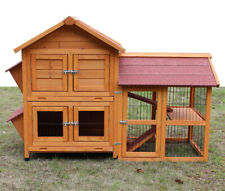 Kaninchenstall winterfest Hasenstall Hasengehege Meerschweinchen Holz De Luxe