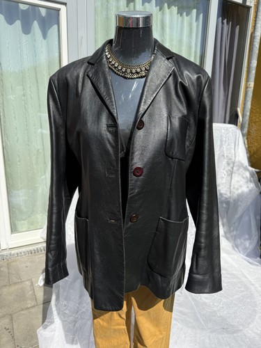 Leder blazer xl - blazer, gr.42