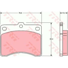 TRW Bremsbeläge GDB736