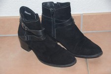 TOP Tamaris sehr schöne  Herbst Stiefeletten schwarz warm Gr. 39 Wildleder Damen