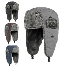 Herren-Winter-Uschanka-Russisc