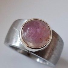 Solo - Wechselköpfchen mit Fluorit gefasst in massiv Silber für Charlotte 21