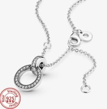 Edler Rund Anhänger Halskette