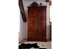 Oxford #419 Schrank Wohnzimmerschrank Holzschrank Massivholz Kolonialstil Akazie