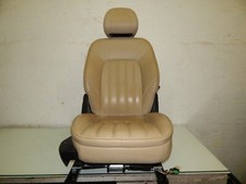 Peugeot 407 Sitz Vorne Rechts Leder Beige Airbag Sitzheizung elektrisch 235161