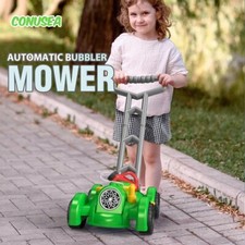 Kinder Bubble Maker Automatisch Blasen Rasenmäher Garten Maschine Leicht Spielzeug