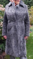 Persianer Mantel, grau, Größe 40 - 42