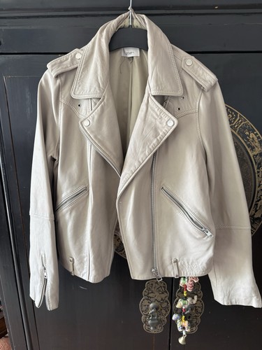 Mango lederjacke beige wie - mango, neu