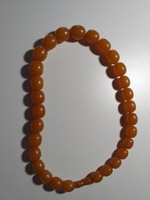 Schmuck Kette Art Deco Bernstein Pressbernstein 40er Jahre 91 Gramm , 251125-13