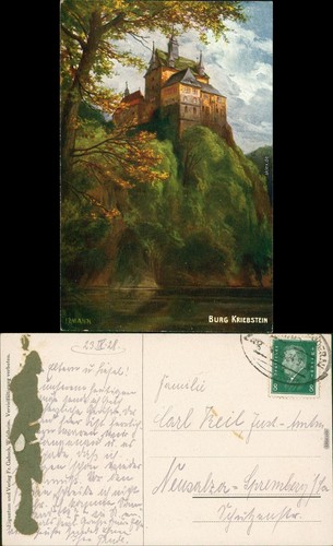 Ansichtskarte kriebstein burg - kriebstein,