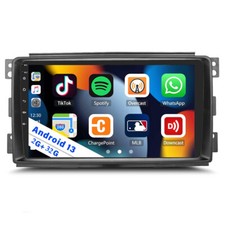 Autoradio Für Smart Fortwo 451 2005-2010 Android 14 GPS Navi Carplay WIFI 2+32GB
