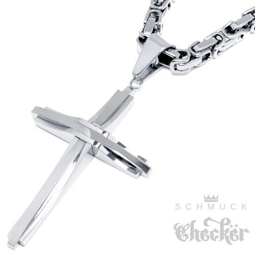 Kreuz anhänger königkette - kreuz,