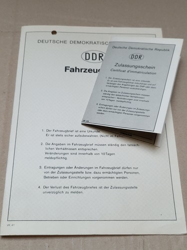 Kfz anhängerbrief - kfz,