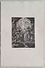 Peter Paul Rubens Der Austausch der Königinnen Radierung Gabrielle 1873
