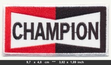 CHAMPION Aufnäher Patches Auto Motorrad Zündkerzen spark plugs Motorsport v1
