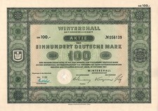 Wintershall AG - BASF / DEA - Aktie - 100 Deutsche Mark - Top Aktie -