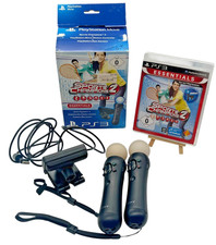 Playstation 3 Ps3 Move Controller Sports Champions Bundle Set Box 2x MOVE