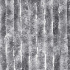 Flauschvorhang Chenille 100 x 230 cm grau Türvorhang Fliegenschutz Wärmeschutz