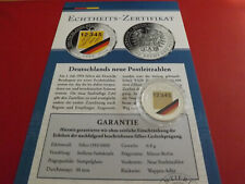 *Deutschlands Neue Postleitzahlen *Silbermedaille PP(333)ca.6,8g.-30mm(Schr)