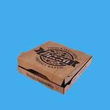 100 Pizzakartons Pizzaboxen Pizzaschachteln braun NYC 4cm hoch versch. Größen