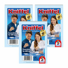 Schmidt Spiele Kniffelblock 3er Set Zusatzblock Familienspiel Spiel 3x600 Spiele