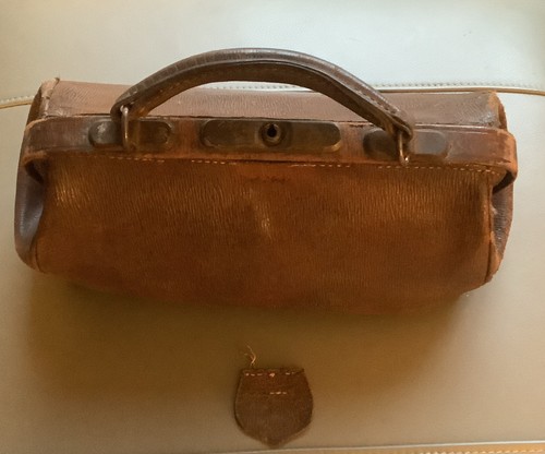 Antike kleine braune leder - antike,