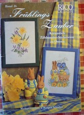 28 STICKIDEEN " FRÜHLINGSZAUBER " RICO DESIGN VON AMC HEFT 16, GEBRAUCHT