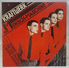 lp vinyl Kraftwerk Die Menschmaschine Cover mit Gebrauchsspuren Vinyl gut