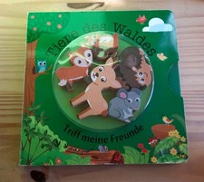 Buch: Tiere des Waldes - Triff meine Freunde, mit Holz Tieren 