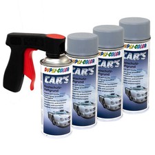 Haftgrund Grau 4 x 400 ml Grundierung Rostschutz Dupli 385889 mit Pistolengriff