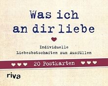 Was ich an dir liebe – 20 Postkarten: Individuelle L... | Buch | Zustand wie neu