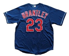 Majestic Michael Brantley Cleveland Indians Cool Base MLB Jersey stitched L