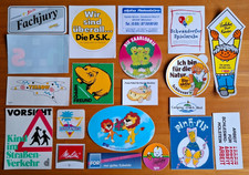 Aufkleber-Sammlung Werbeaufkleber Konvolut 80er/90er Sticker, 20 Stück