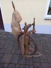Spinnrad antik Sorben Rarität