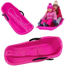 Kinderschlitten mit Bremsen & Zugseil – rutschfest, leicht, 3 Farben, 84x39 cm