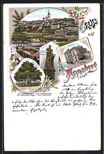 Lithographie annaberg - annaberg, i