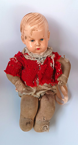 Antike minerva babypuppe - minerva,