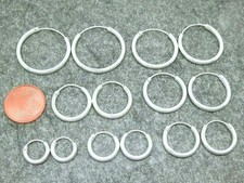 Paar creolen 925 - echt, silber