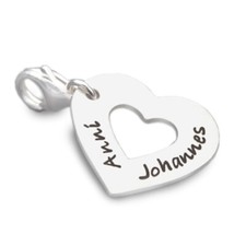 Silbercharm Gravur Anhänger I