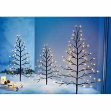 3 er Set LED Lichterbäumchen