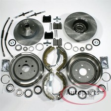 Bremsscheiben Bremstrommel Set Bremsschläuche vorne hinten für VW Bus [T3]