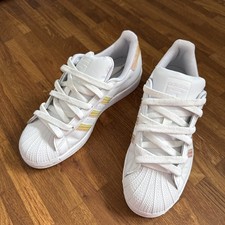 Adidas Damen Superstar Freizeitschuh Weiß Leder Originals Sneaker EU 38